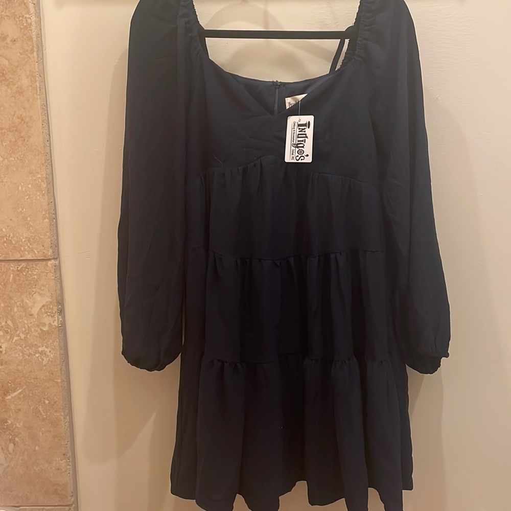 Navy Multi Layer Dress